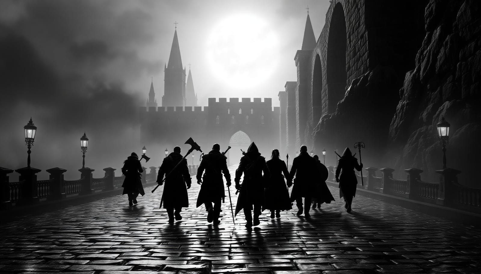 El escuadrón avanza hacia la fortaleza del clan